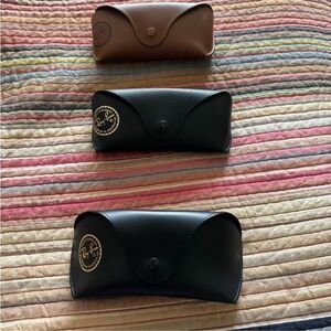 (NEW LISTING) Ray-Ban Sunglass Cases Black and Brown